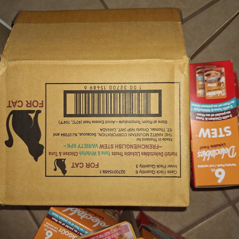 NIB-6 boxes of 6 packets (36 Packets total) Hartz Delectables Stew for Cats - Picture 6 of 6